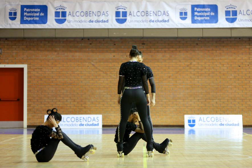 Campeonato Autonómico de Patinaje - Grupos Patinaje Show - Imagen de un momento de la actuación de uno de los equipos.