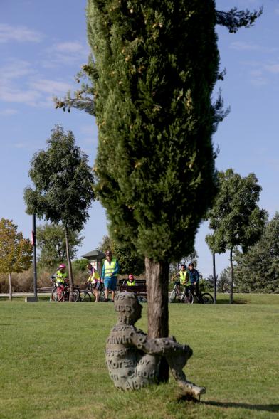 Escultura de Jaume Plensa en el Parque Sur de Fuente Lucha.