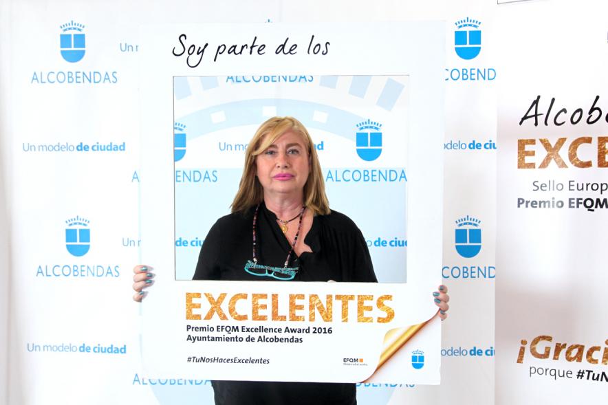 Jornada en torno a la Excelencia en la Gestión en Alcobendas (Photocall) -  Un retrato.