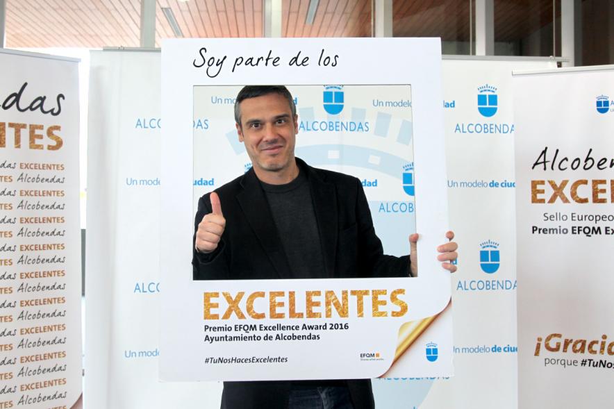 Jornada en torno a la Excelencia en la Gestión en Alcobendas (Photocall) -  Un participante.