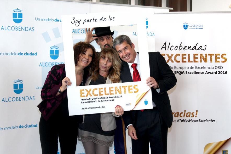 Jornada en torno a la Excelencia en la Gestión en Alcobendas (Photocall) -  Cuatro retratados.