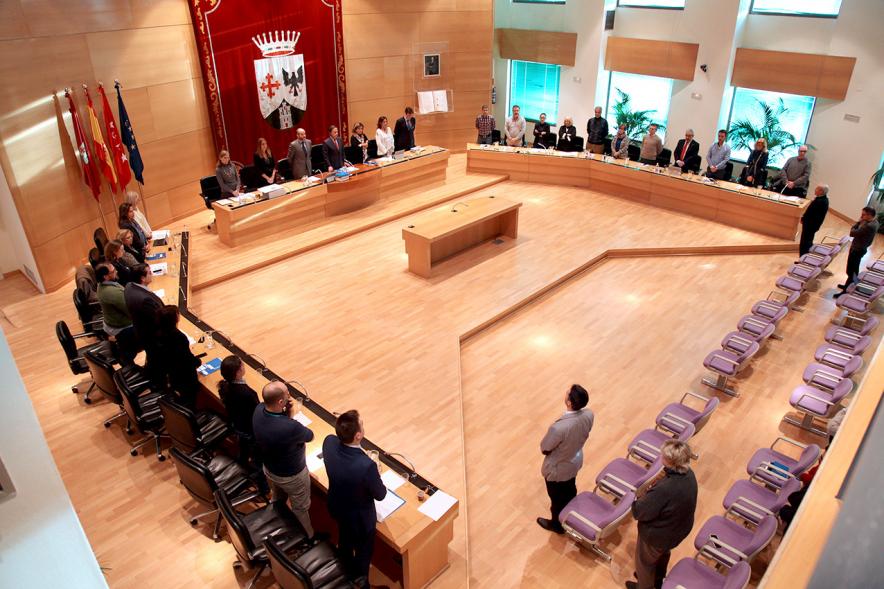 Vista cenital del salón de plenos