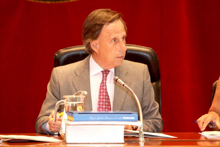 Alcalde García De Vinuesa durante la sesión plenaria
