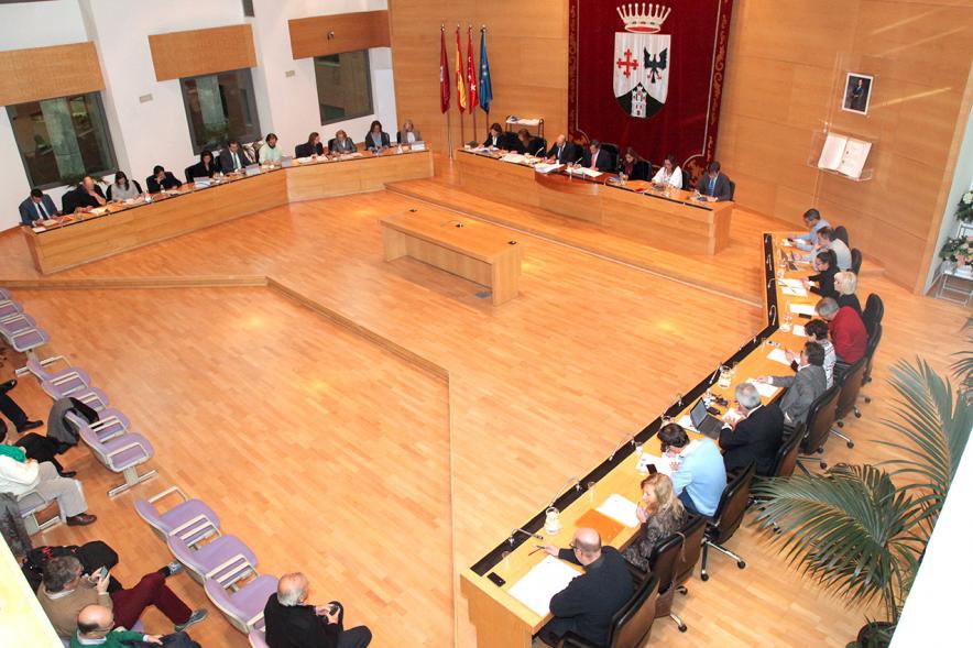 Vista cenital del salón de plenos