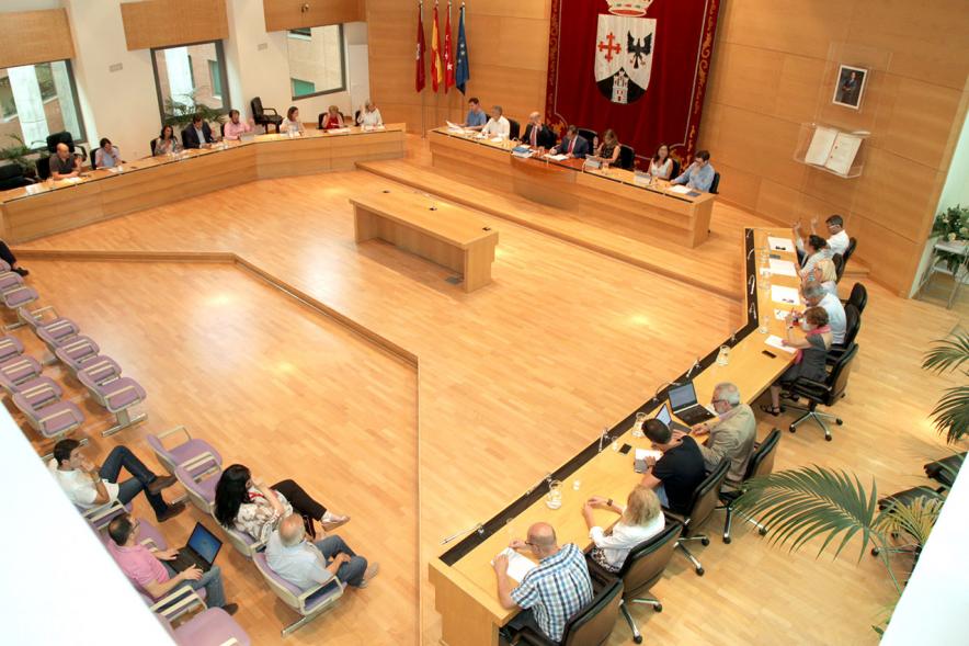 Vista cenital del salón de plenos