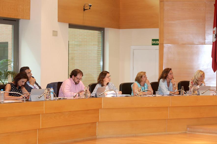 Concejales del PP durante el pleno