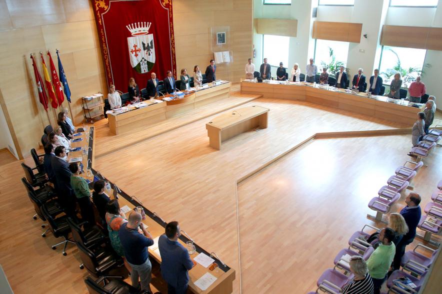Vista cenital del salón de plenos