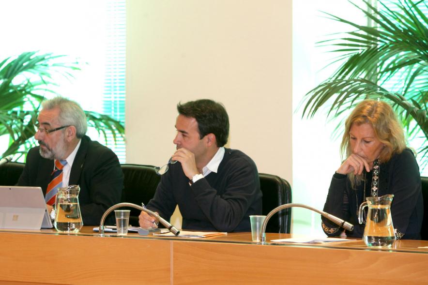 Concejales de Ciudadanos durante el pleno