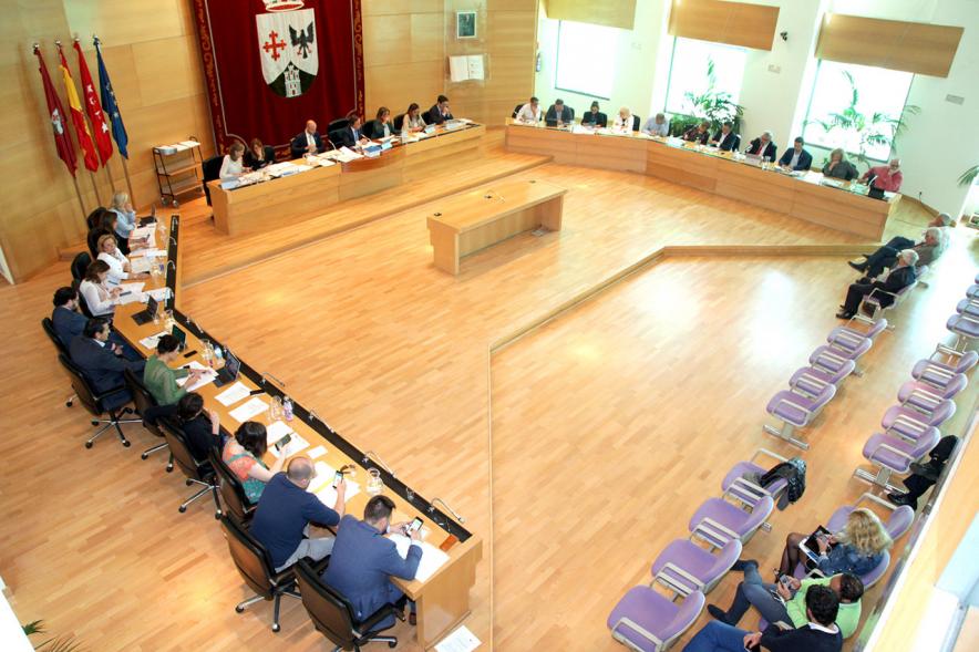 Vista cenital del salón de plenos