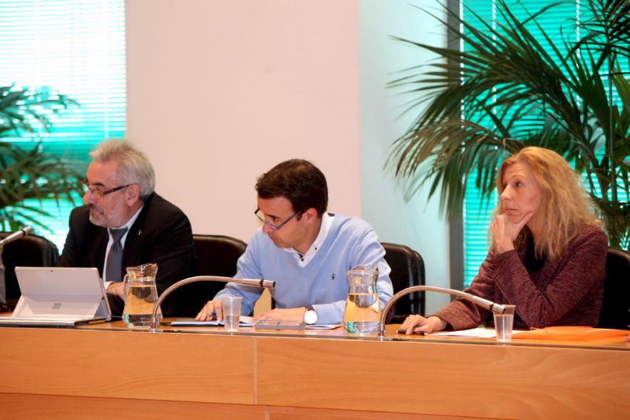 Concejales de Ciudadanos durante el pleno