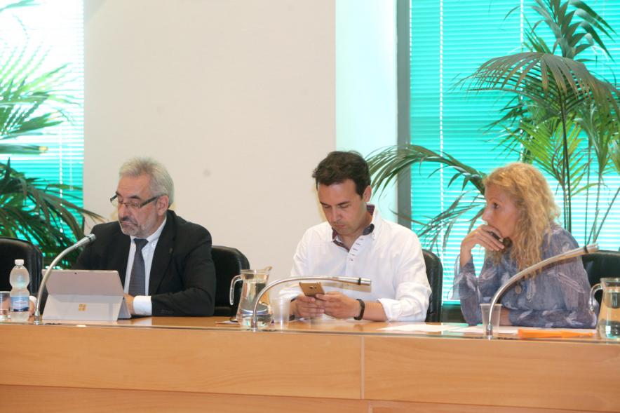 Concejales de Ciudadanos durante el pleno
