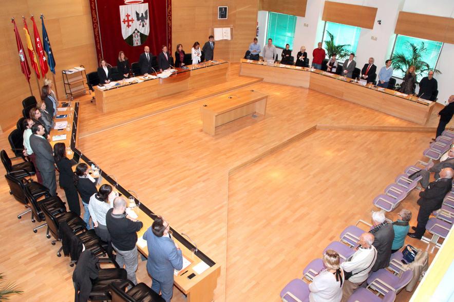 Vista cenital del salón de plenos