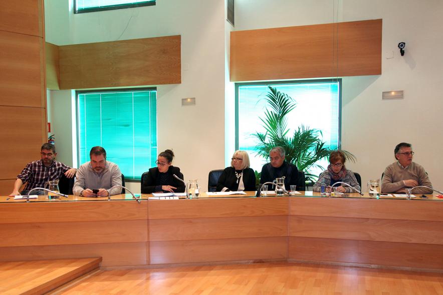 Concejales del PSOE durante el pleno