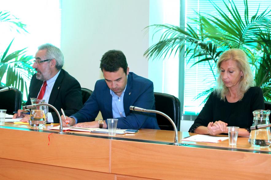 Concejales de Ciudadanos durante el pleno