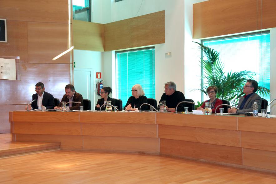 Concejales del PSOE durante el pleno