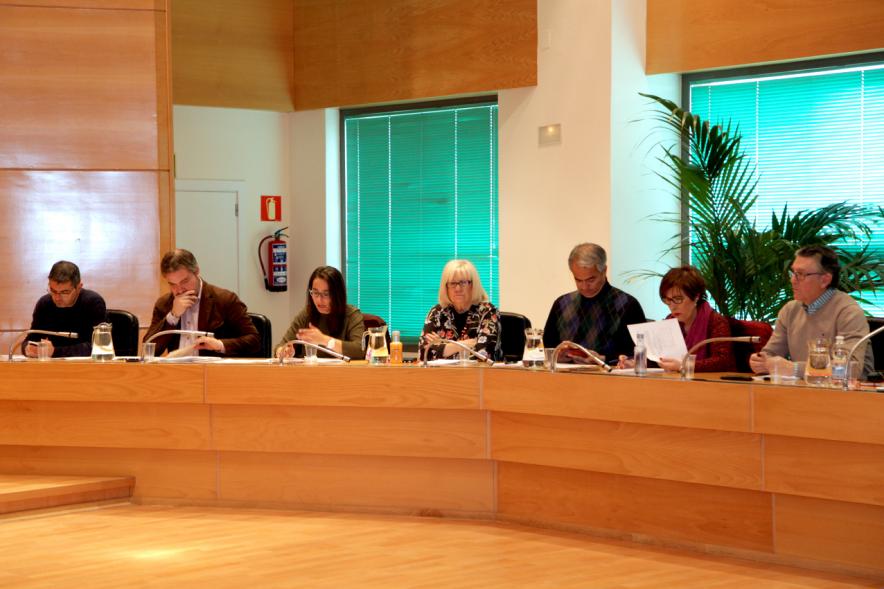 Concejales del PSOE durante el pleno