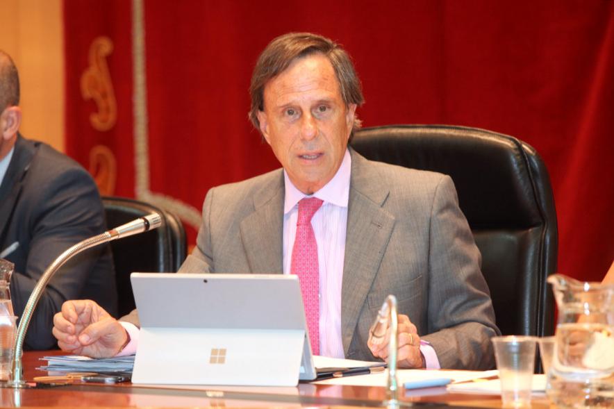 Alcalde García De Vinuesa durante la sesión plenaria