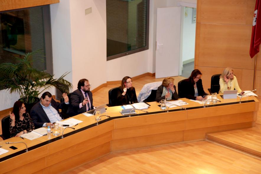 Concejales del PP durante el pleno