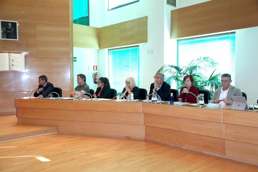 Concejales del PSOE durante el pleno