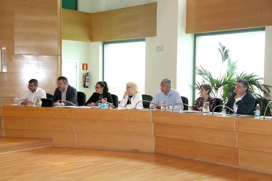 Concejales del PSOE durante el pleno