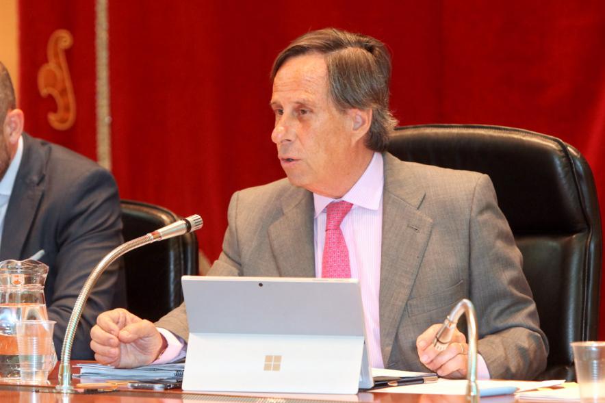 Alcalde García De Vinuesa durante la sesión plenaria