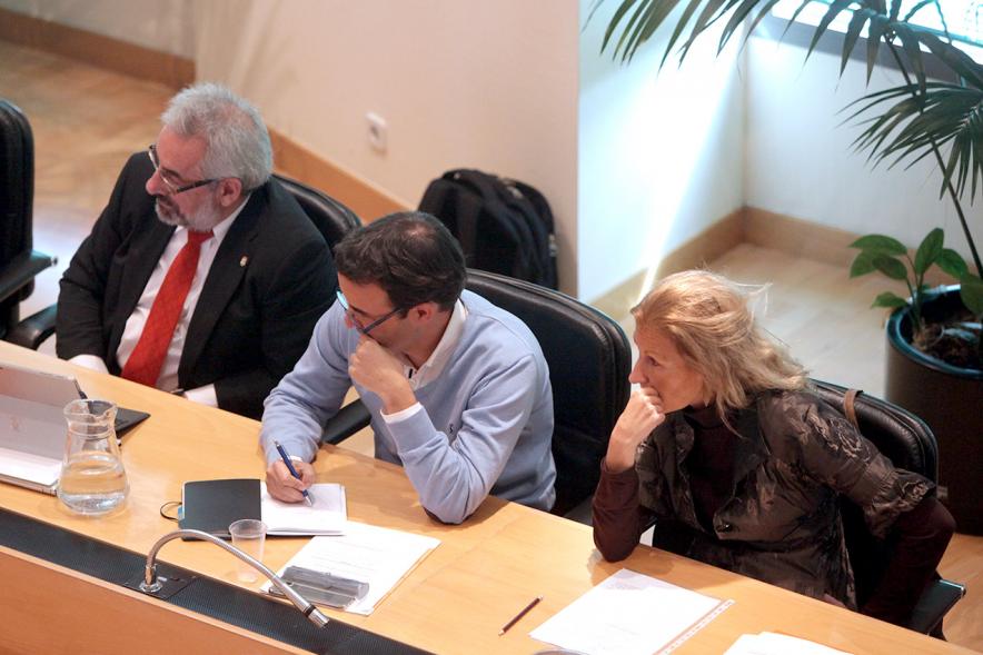 Concejales de Ciudadanos durante el pleno