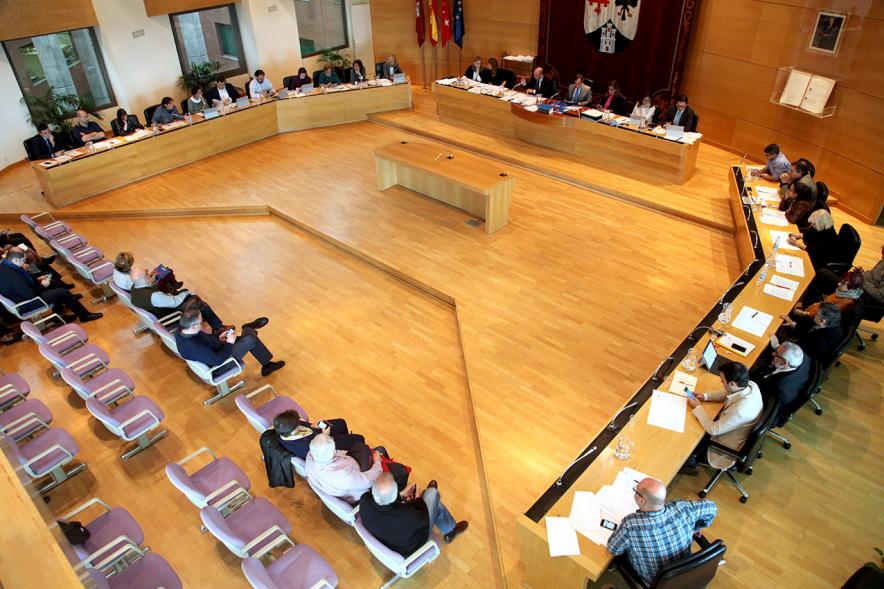 Vista cenital del salón de plenos
