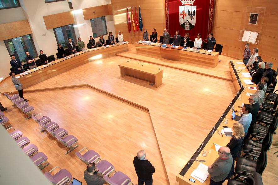 Vista cenital del salón de plenos