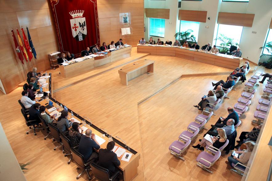 Vista cenital del salón de plenos