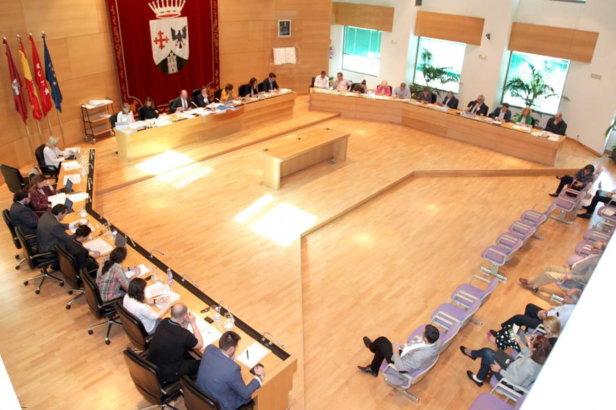 Vista cenital del salón de plenos