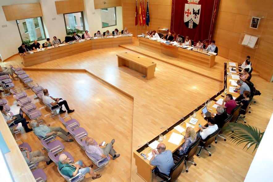 Vista cenital del salón de plenos