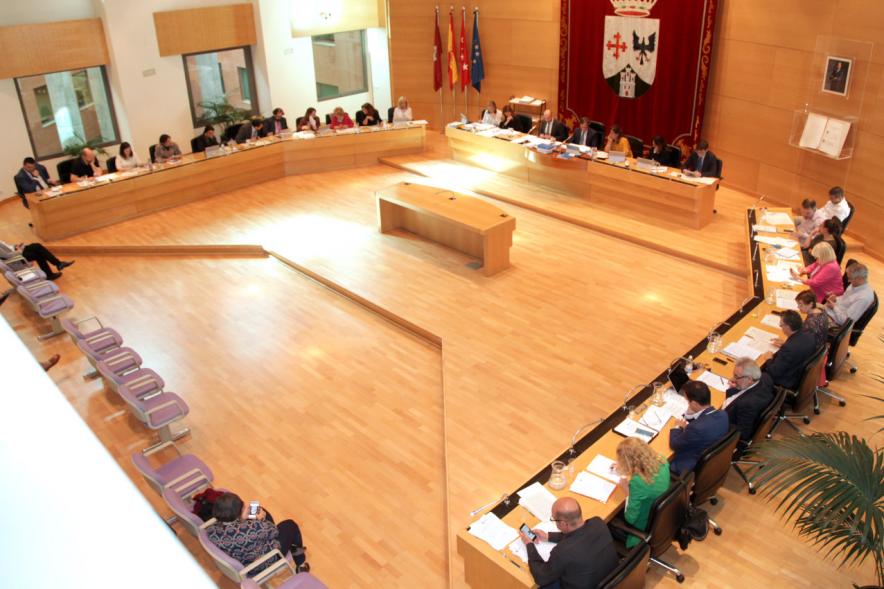 Vista cenital del salón de plenos
