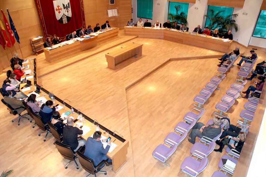 Vista cenital del salón de plenos