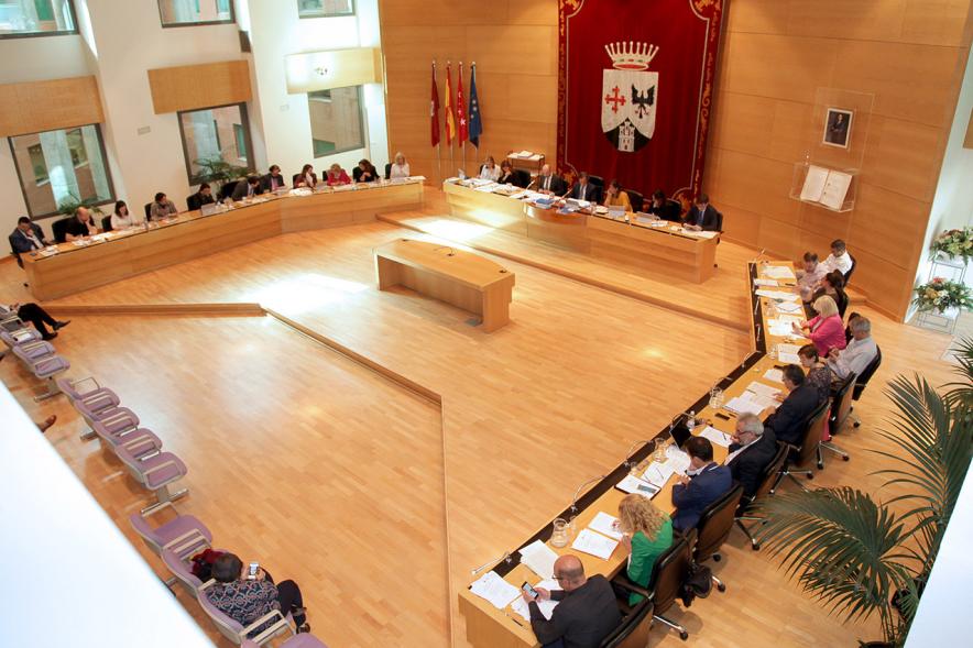 Vista cenital del salón de plenos