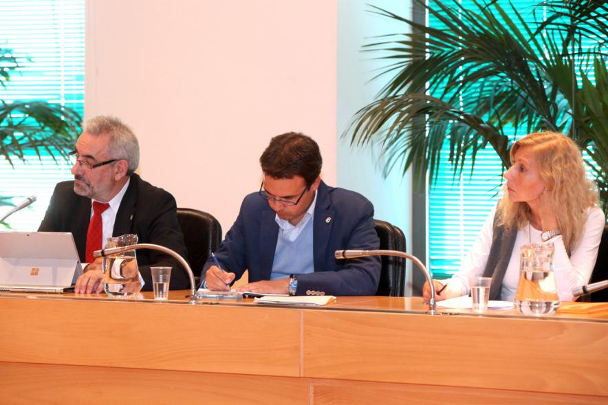 Concejales de Ciudadanos durante el pleno