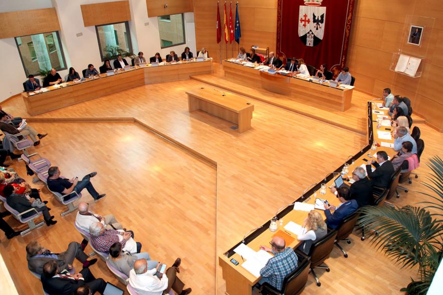 Vista cenital del salón de plenos