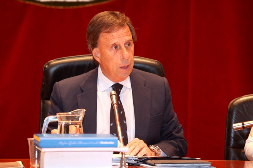 Alcalde García De Vinuesa durante la sesión plenaria
