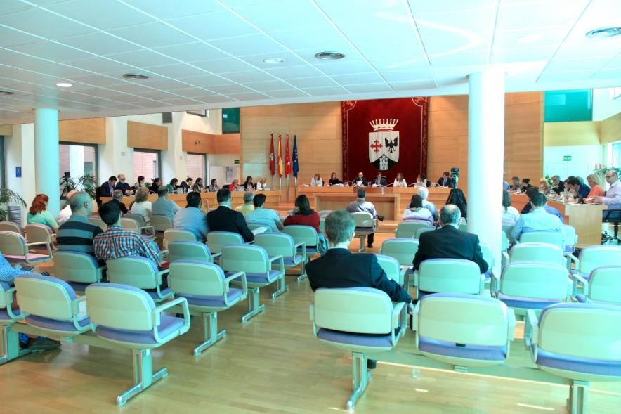 Vista general del pleno desde el fondo de la sala