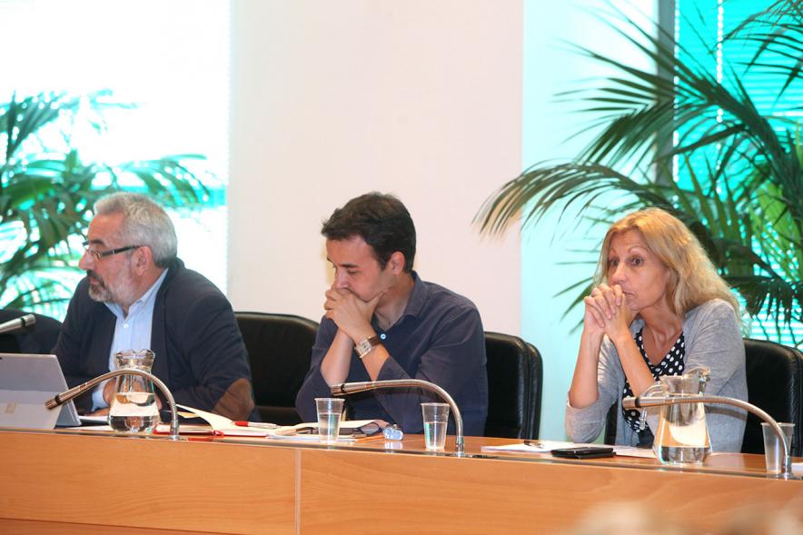 Concejales de Ciudadanos durante el pleno