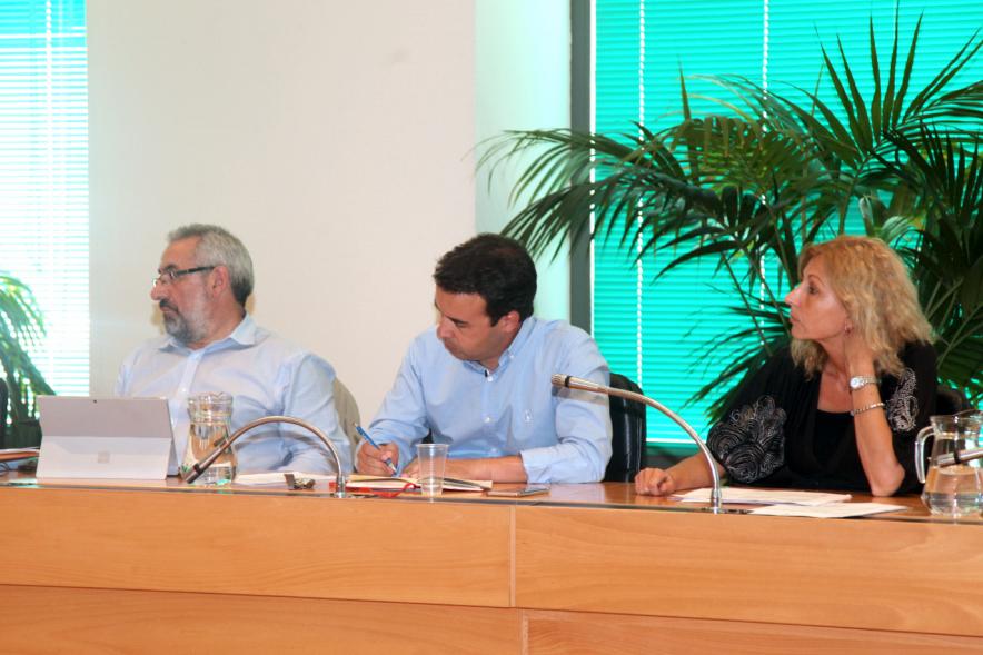 Concejales de Ciudadanos durante el pleno