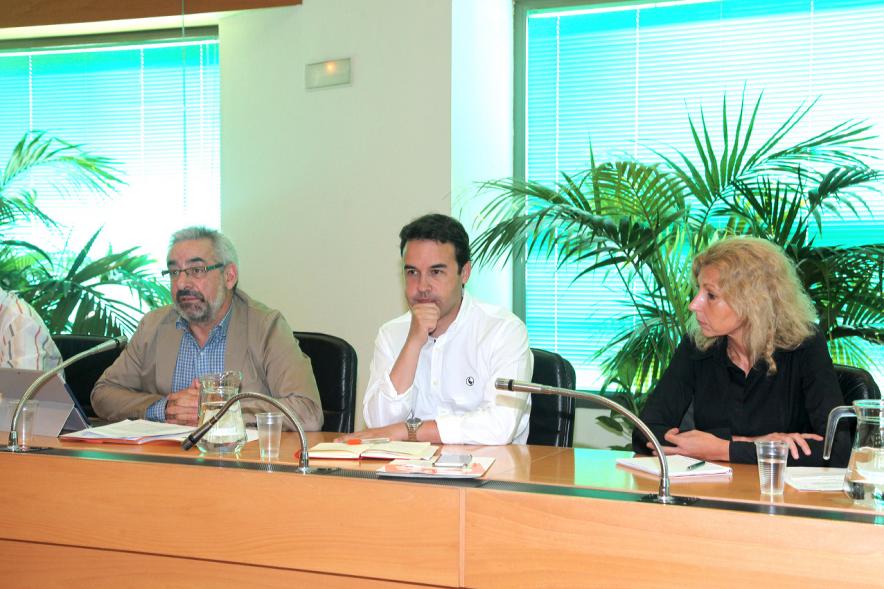Concejales de Ciudadanos durante el pleno