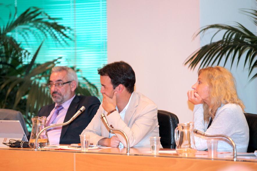 Concejales de Ciudadanos durante el pleno