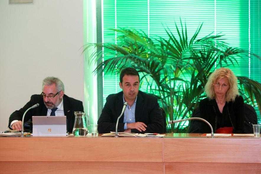 Concejales de Ciudadanos durante el pleno