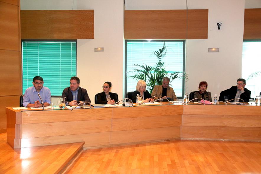 Concejales del PSOE durante el pleno