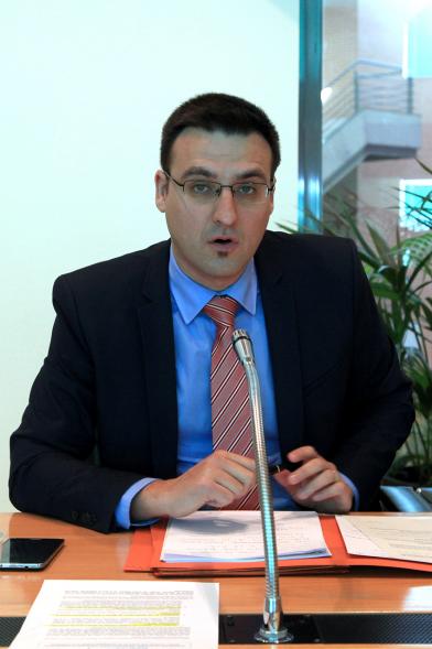 Concejal Arranz Molins de UPyD durante el pleno
