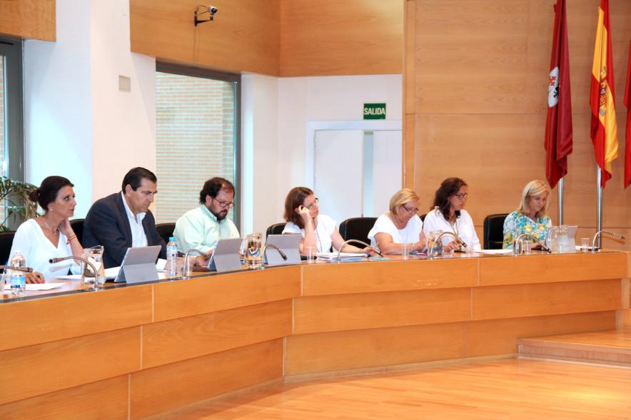 Concejales del PP durante el pleno