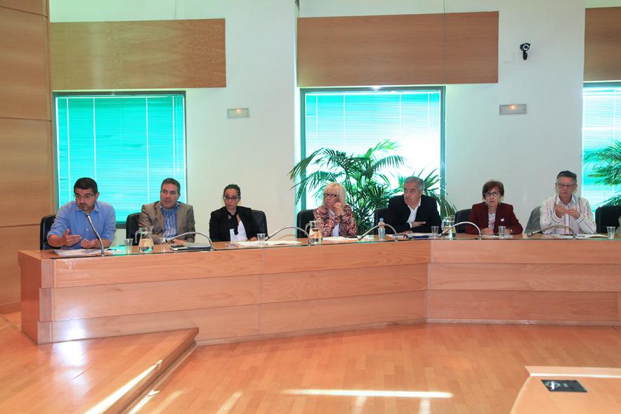 Concejales del PSOE durante el pleno