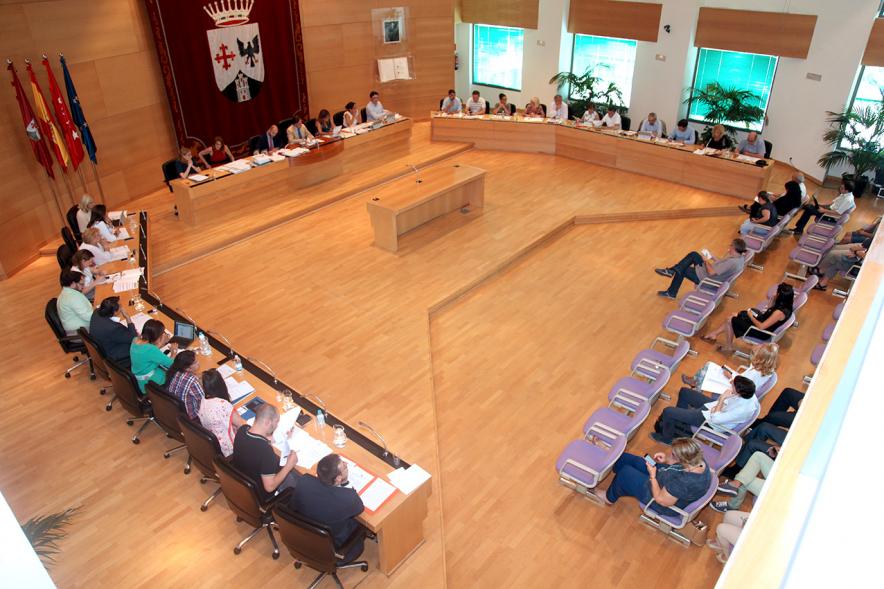 Vista cenital del salón de plenos