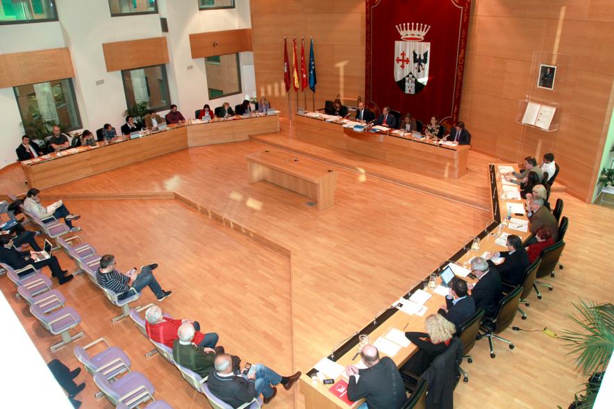 Vista cenital del salón de plenos