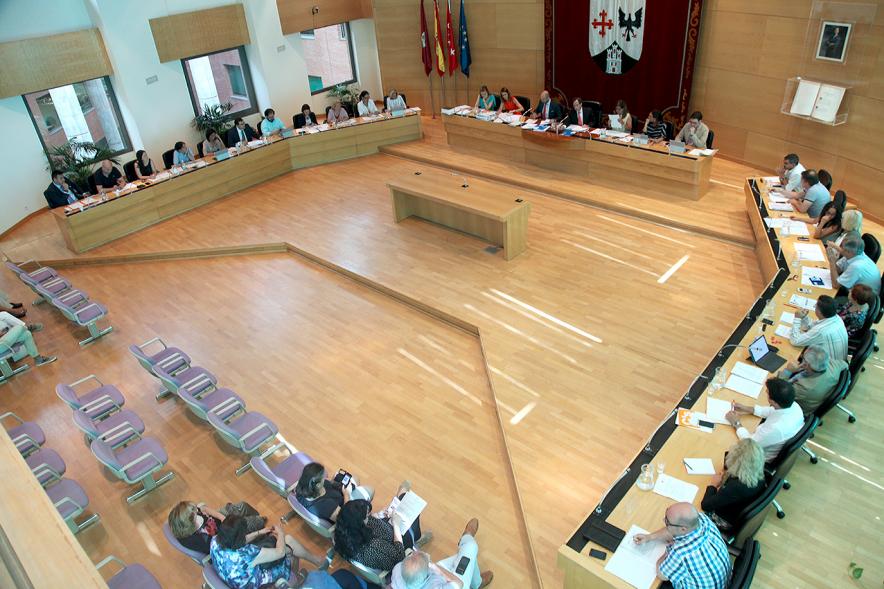 Vista cenital del salón de plenos